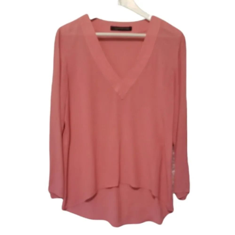 Pink V neck tunic